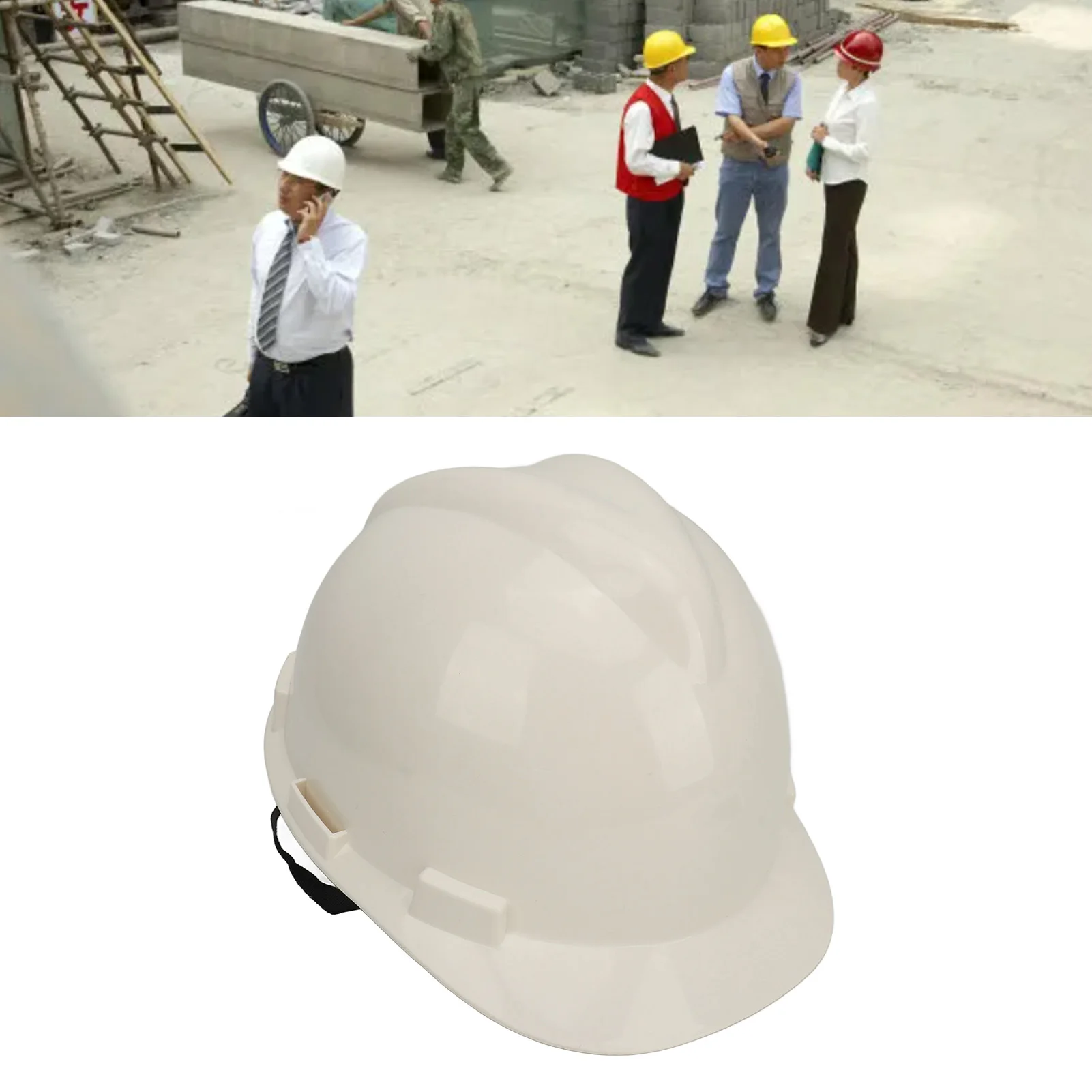 ZK30 Industrial Hard Hat ABS Helmet White Adjustable Protective Safety Helmet for Working Operation