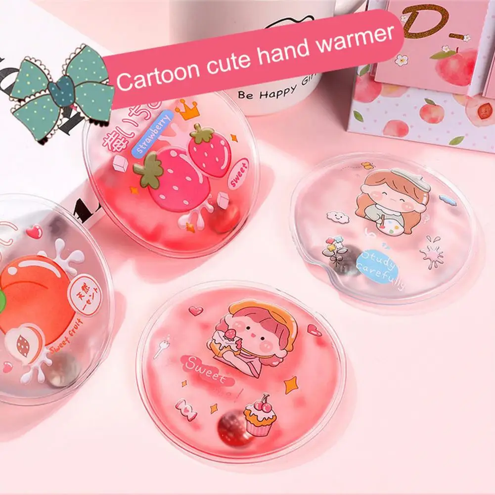 

New Winter Self-Heating Hand Warmer Reusable Cartoon Gel Liquid Heat Pack Pocket Portable Mini Hand Warmer for Cold Days