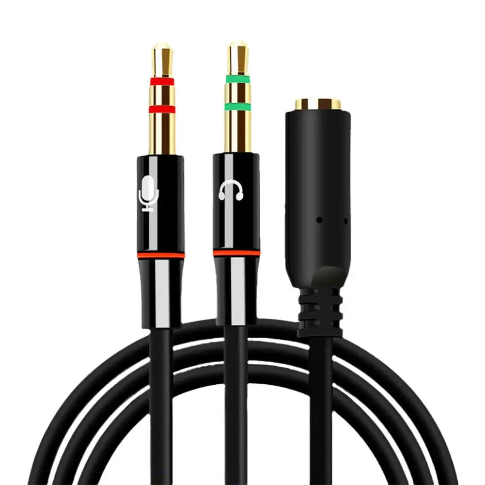 3.5mm Audio Converter Splitter For Computer Headphone Mic