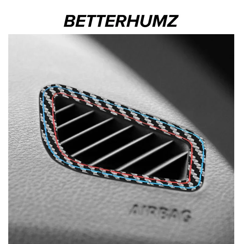Car Interior Trim Alcantara Dashboard Side Air Vent Outlet Trim Cover Sticker For BMW F30 F32 F34 F35 3 Serie