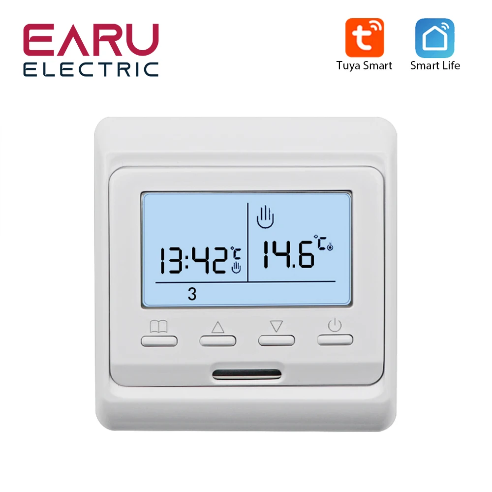 

WiFi Smart Thermostat Temperature Controller Electric Floor Heating TRV Water Gas Boiler Remote Control Tuya Alexa Google Home