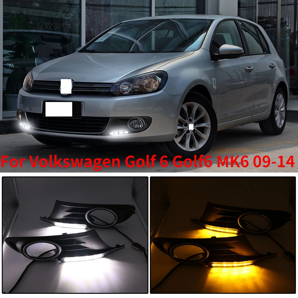 CAPQX 1 Pair For Volkswagen Golf 6 Golf6 MK6 09 14 LED Daytime Running
