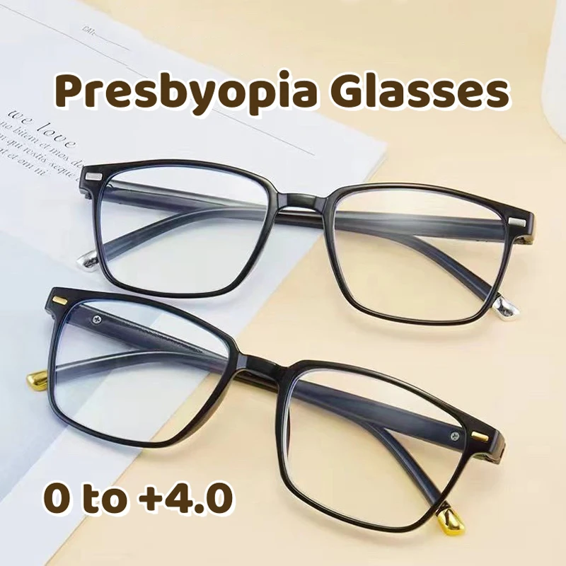 

New High-definition Resin Rice Nail Reading Glasses Comfortable Anti Fatigue Presbyopia Eyeglasses Anti Blue Hyperopia Eyewear