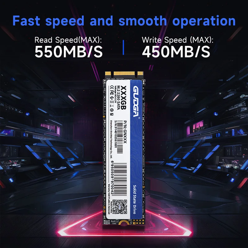 Ssd Sata para Desktop e Laptop Ngff 120g 240g 256 gb 128gb 256 gb 512gb 1tb 2280 mm 2242 mm Gudga-m.2 - Imagem 6