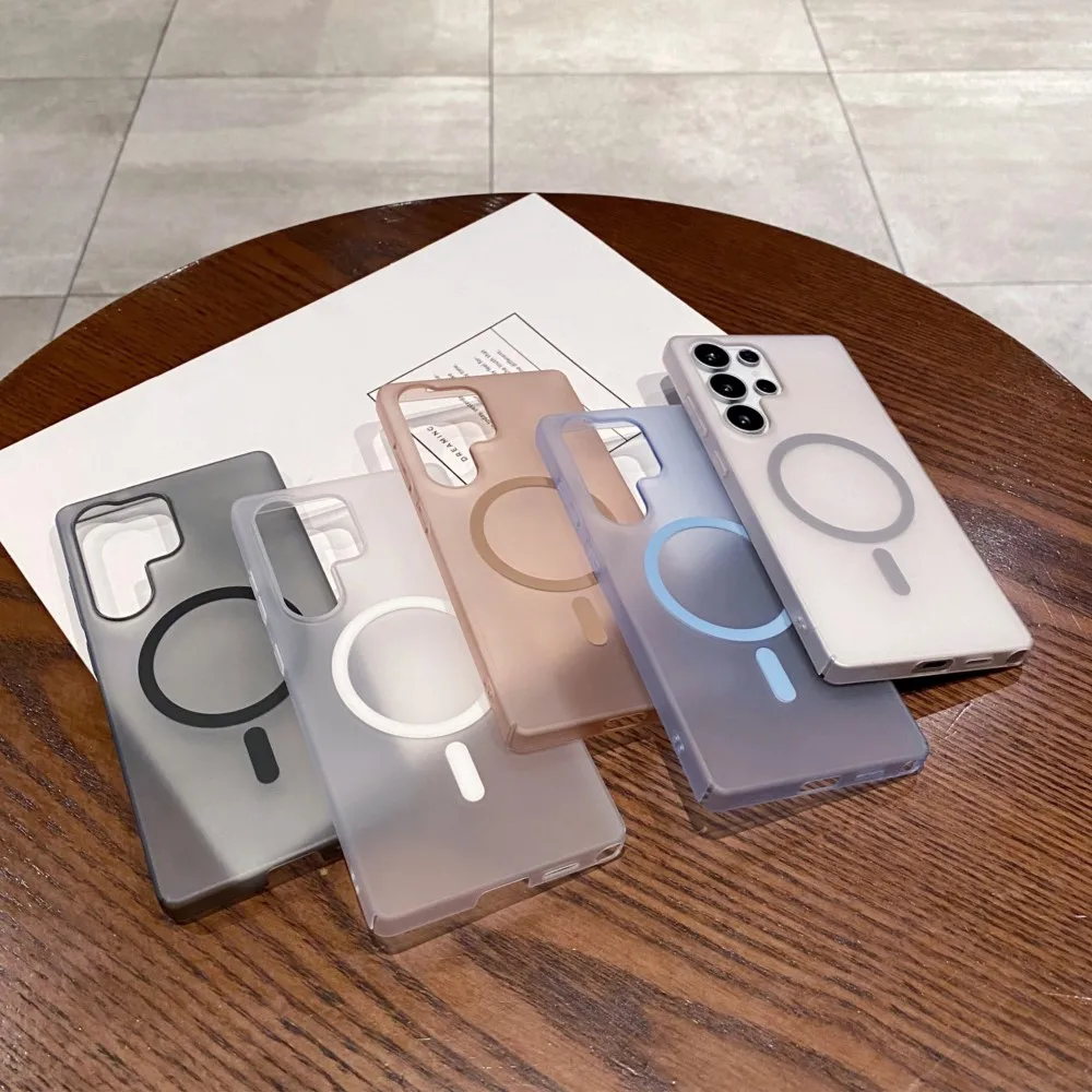 Slim Matte Clear Magnetic Phone Case Cover