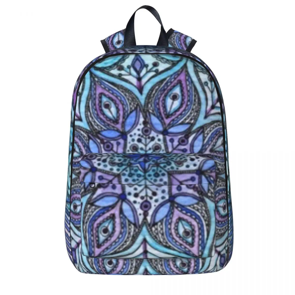 

Blue Mandala Backpacks Boys Girls Bookbag Students School Bags Cartoon Kids Rucksack Laptop Rucksack Shoulder Bag Large Capacity