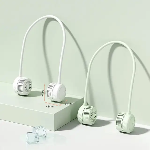 Nyaki Ventilátor Pengél Nélküli Személyi Hordható Ventilátorok 3 Sebességű Cseréje Usb Újratölthető Alacsony Zaj - Image 2
