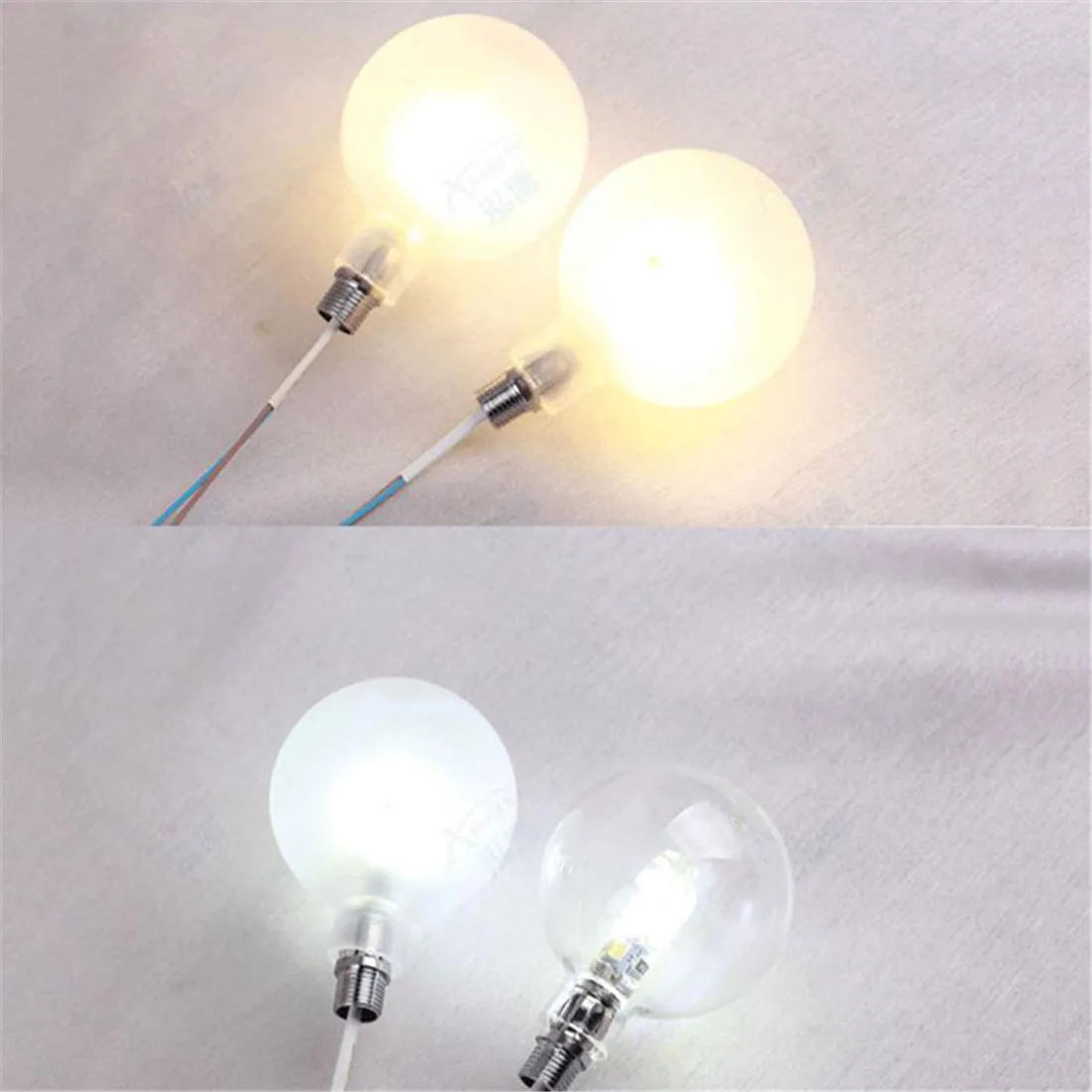 Frost 1.1cm opening glass shade replacement for G4 socket holder Globe clear 1cm hole glass lampshade for shade change