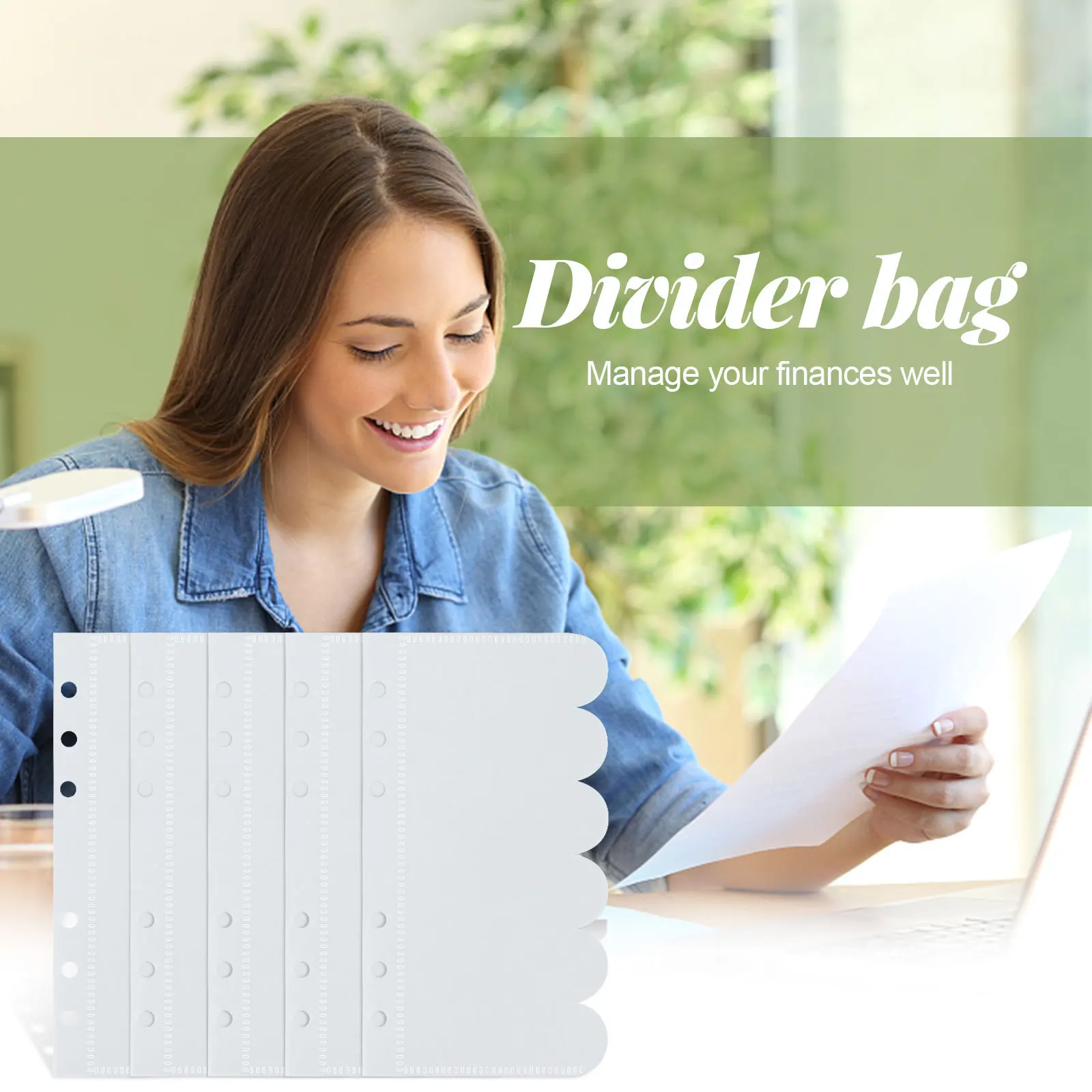 A6 New Color Petal Pockets Binder Folders for Notebook Divider Page Waterproof PP Leaf Document Filing Bag 6