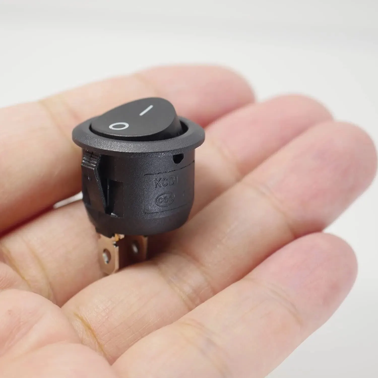 10Pcs SPST Snap-in ON-Off 2 Pin Round Snap Rocker Boat Switch Black AC 250V 6A 125V 10A for Household Appliances Replacement image 3