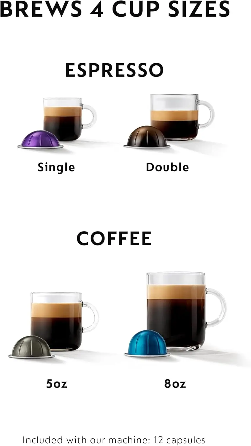 Vertuo Next Coffee and Espresso Machine by De'Longhi with Milk Frother ,1100 ml, Deluxe Matte Black Rose Gold 2