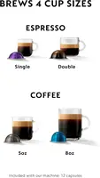 Vertuo Next Coffee and Espresso Machine by De'Longhi with Milk Frother ,1100 ml, Deluxe Matte Black Rose Gold 2