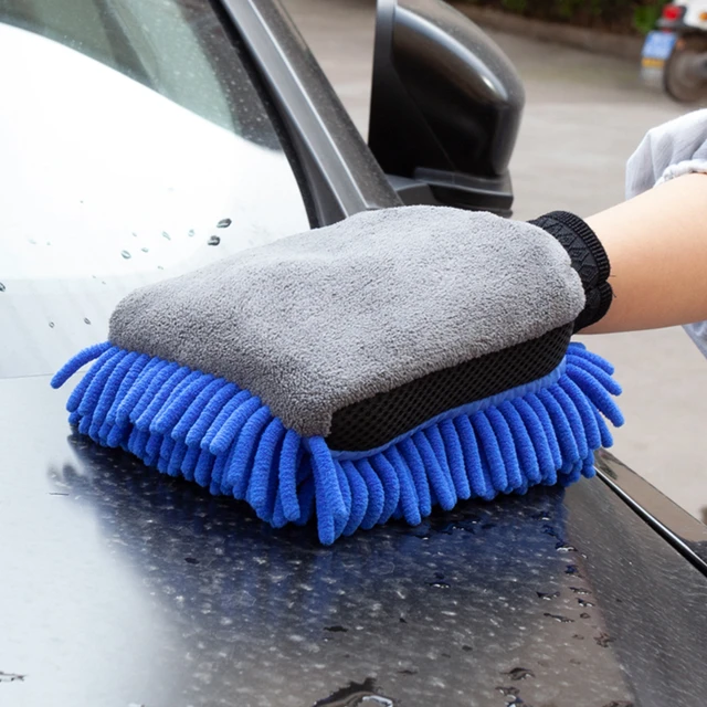 Waterproff Microfiber Wash Mitt for Car Cleaning Mitts Tools Chenille  Scratch-Free Car Washing Gloves Car Wash Kit Accessories