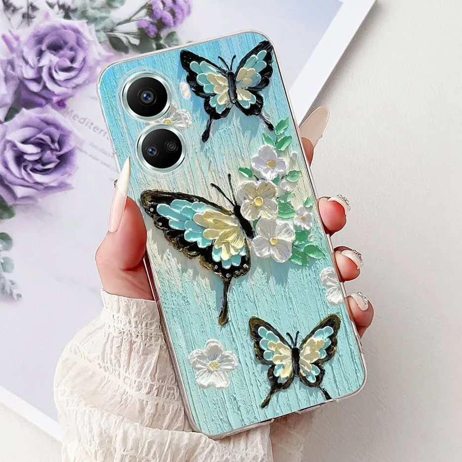 Fashionable Soft Slim Phone Case with Painted Design - Compatible with Huawei Nova 10 Series