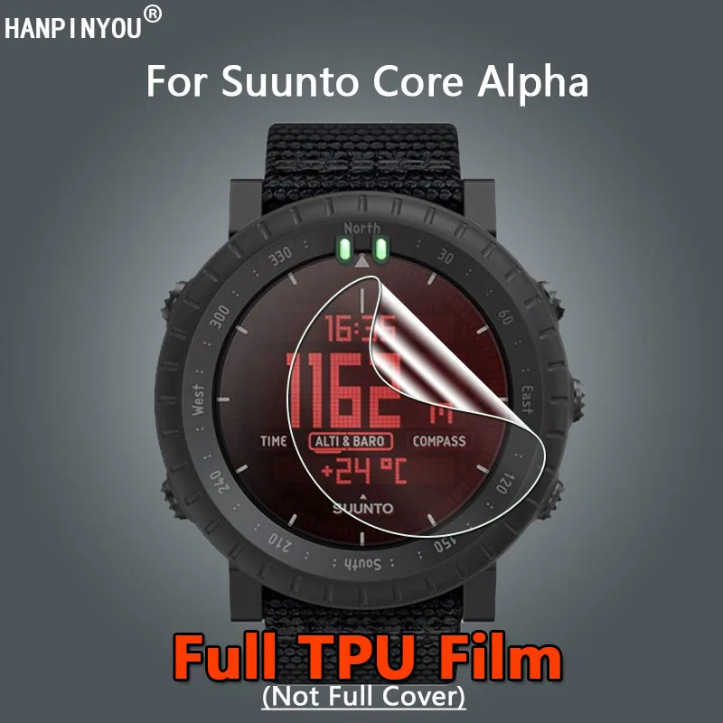 Per Suunto Core Alpha Smart Watch Ultra Clear Slim Riparabile Soft Tpu Hydrogel Film Screen Protector-Non Vetro Temperato