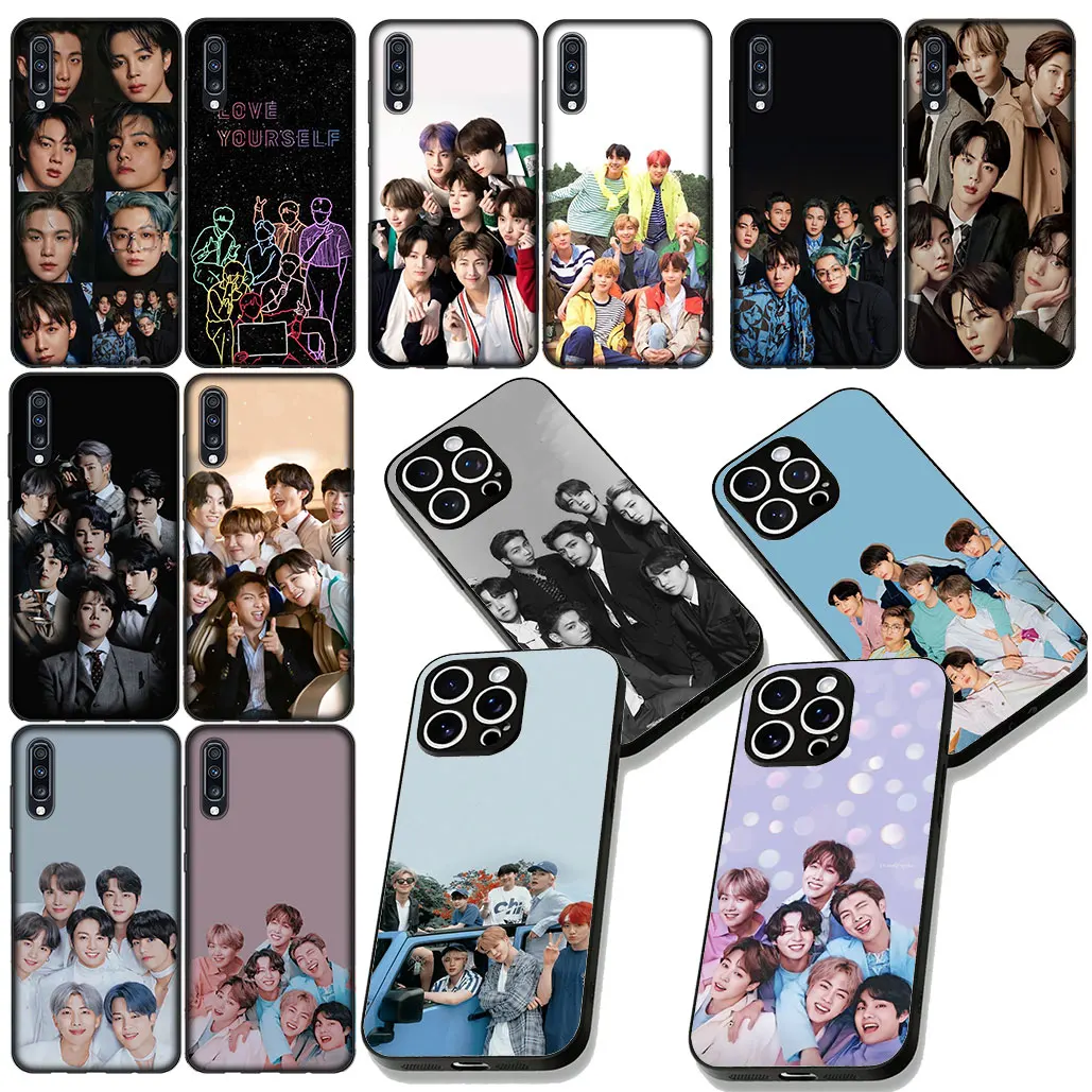 BT Kpop Jeonkooks JiMin Soft Cover TPU Casing for Samsung Galaxy