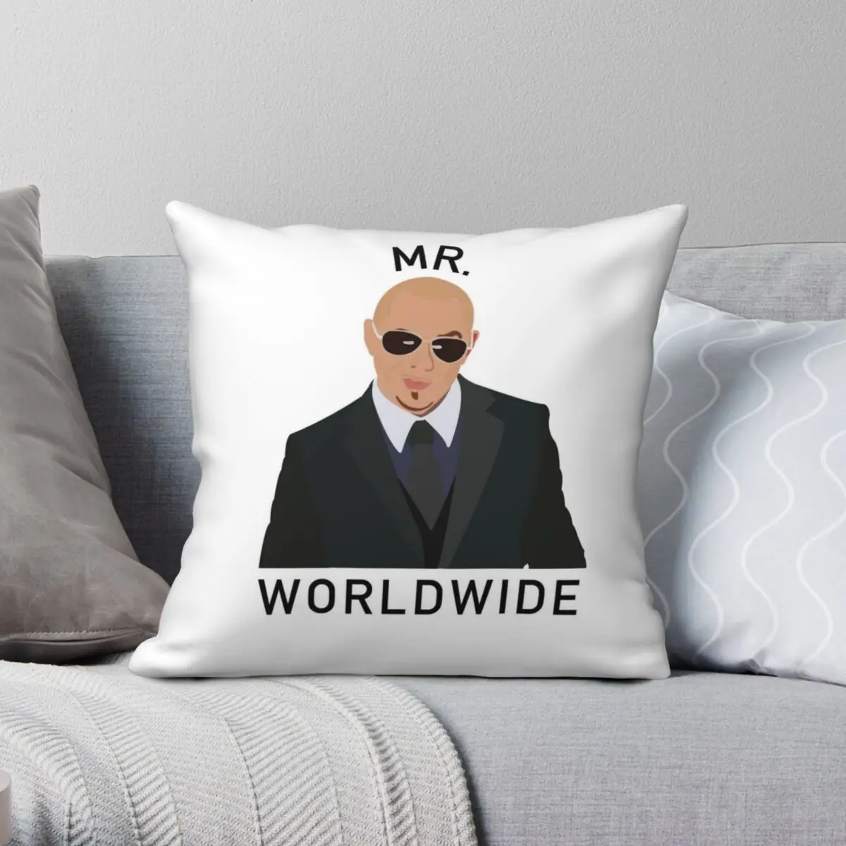 

Pitbull Mr Worldwide Dale наволочка из полиэстера и льна, бархатная креативная Декоративная Подушка на молнии, искусственная наволочка для автомобиля