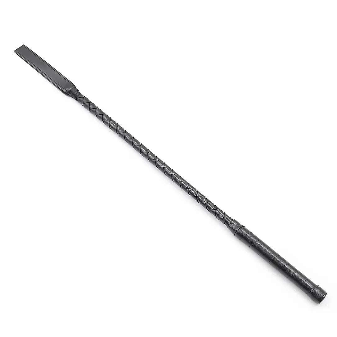 55CM Premium Quality PU Leather Horse Riding Crop Top Equestrianism Paddle Flogger Costume Party Whipping Accessory