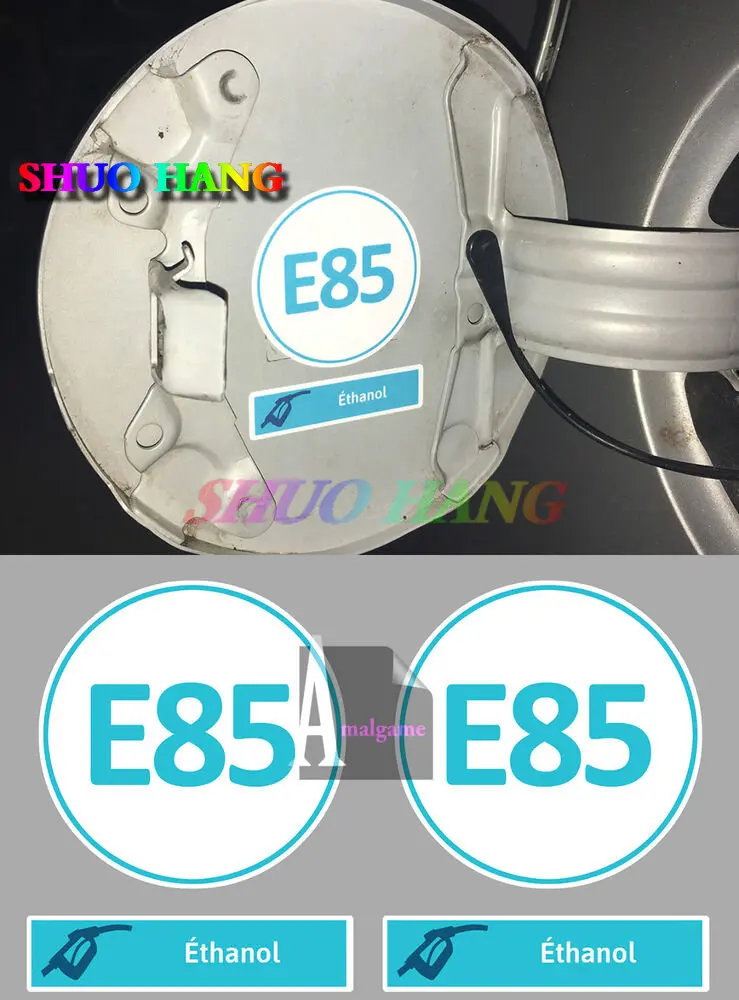 SET DE 2 X CARBURANT SP95 / 98 SANS PLOMB E5 AUTOCOLLANT STICKER GASOIL B7  GAZ GPL LPG AUTOCOLLANT ETHANOL E85 Stickers PVC - AliExpress