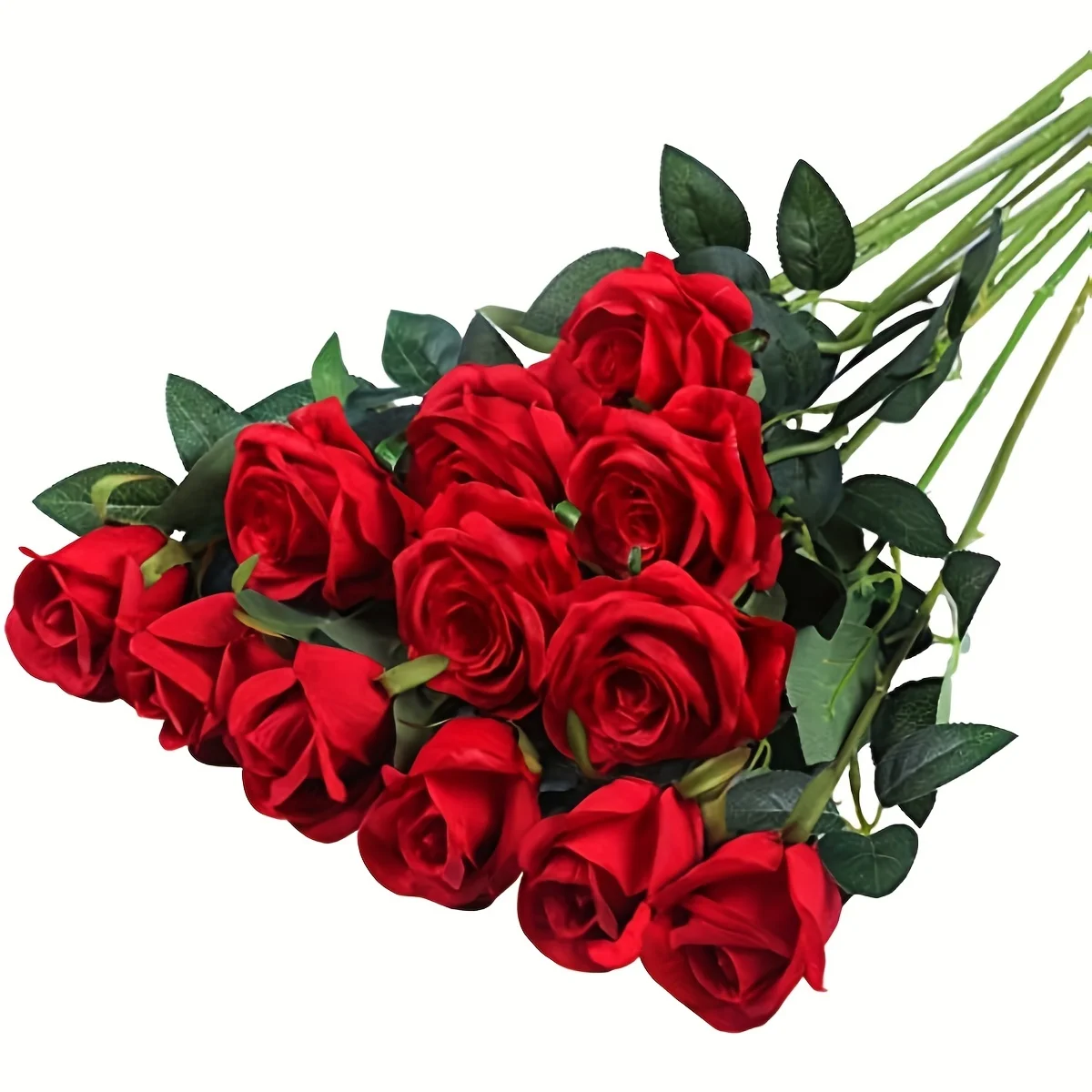 Macting, Rose Artificiali Realistiche Al Tatto, Per Bouquet Fai