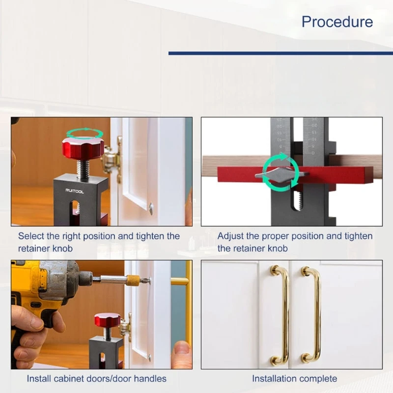 Precisions Cabinet Door Installer Support Accurate Locking Hinge Drill