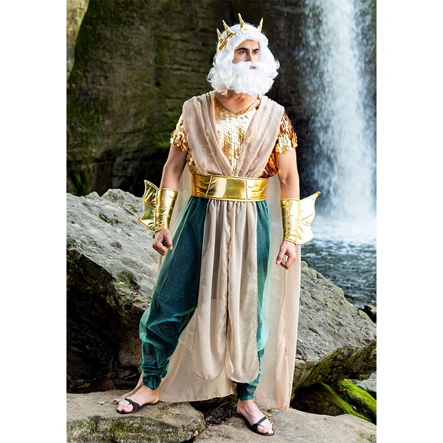 2025 新着ハロウィン男性ポセイドントリトン王海神コスプレ衣装