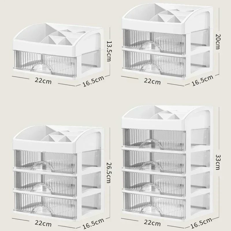 Hot Drawer Makeup Organizer Large Capacity Plastic Makeup Storage Box Lipstick Holder Large Capacity Office Supplies Storage Box 6