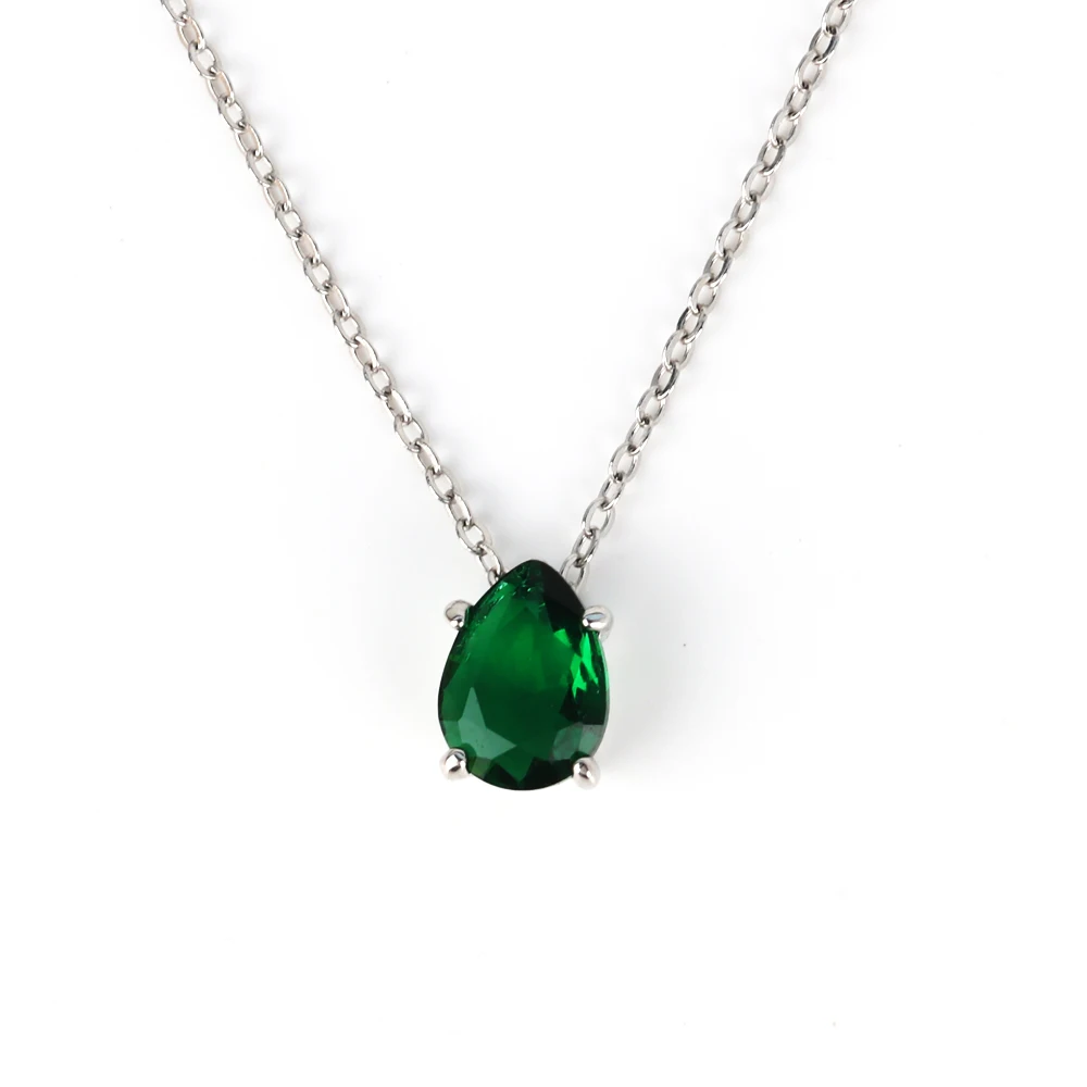 Emerald Crystal Zircon Necklace Styling