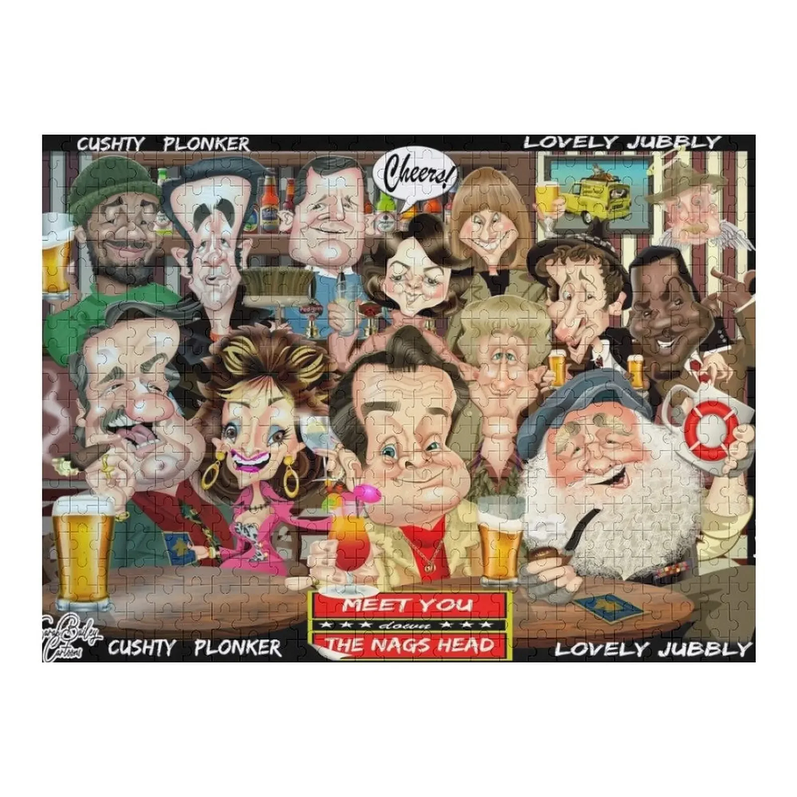 Down the Nags Head Collective Jigsaw Puzzle Game Children Personalized Gift Ideas Puzzle