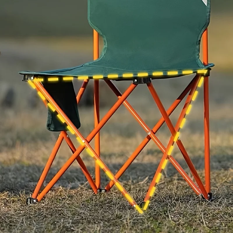1ks kemping židle outdoorové skládací židle, lehký přenosné malý mazar, umění student opěradlo lavice