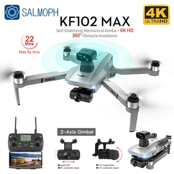 KF102 MAX Drone 4K Profesional with HD Camera 5G WiFi GPS 2-Axis Anti-Shake Gimbal Quadcopter Brushless Mini Dron KF102 4k Dron 1