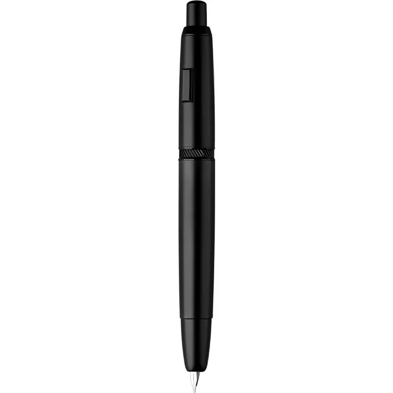 

MAJOHN Press Pen A1 Retractable Ultra Fine Nib 0.4mm Metal Matte Black Pen without Clip Version Office business School Supplies