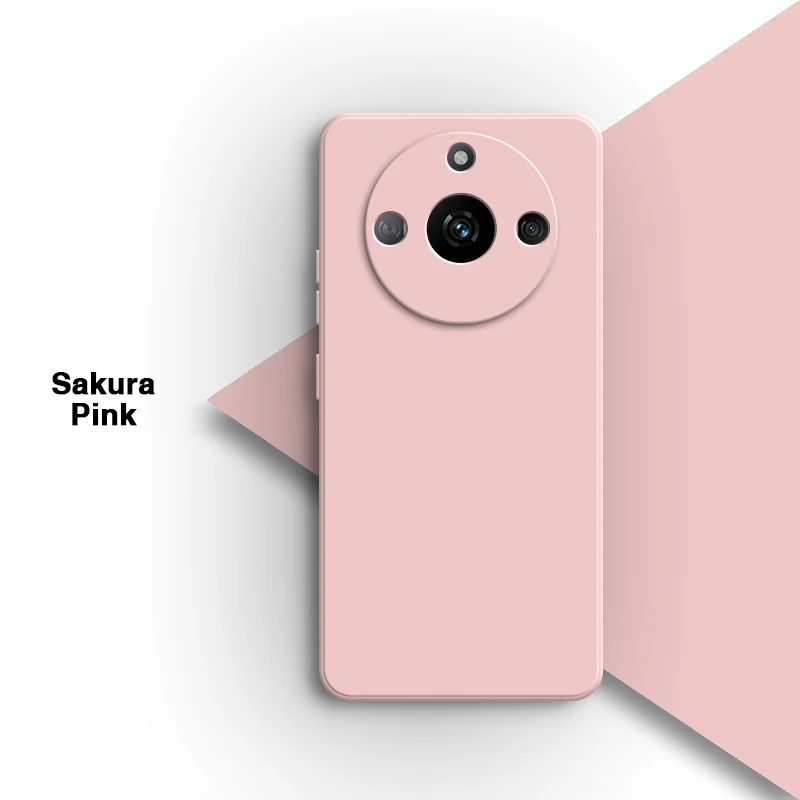 Original Simple Lens Protection Liquid Silicone Phone Case – Soft Back Cover Shell