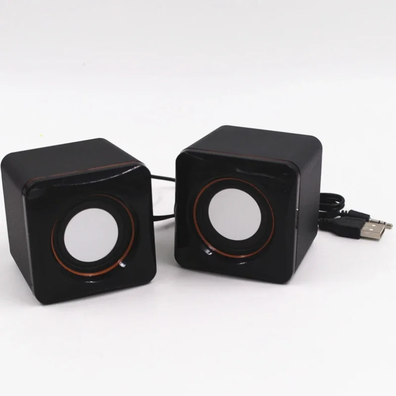 Computer Speaker 1 Pair Mini USB Wired Universal Stereo For PC Laptop