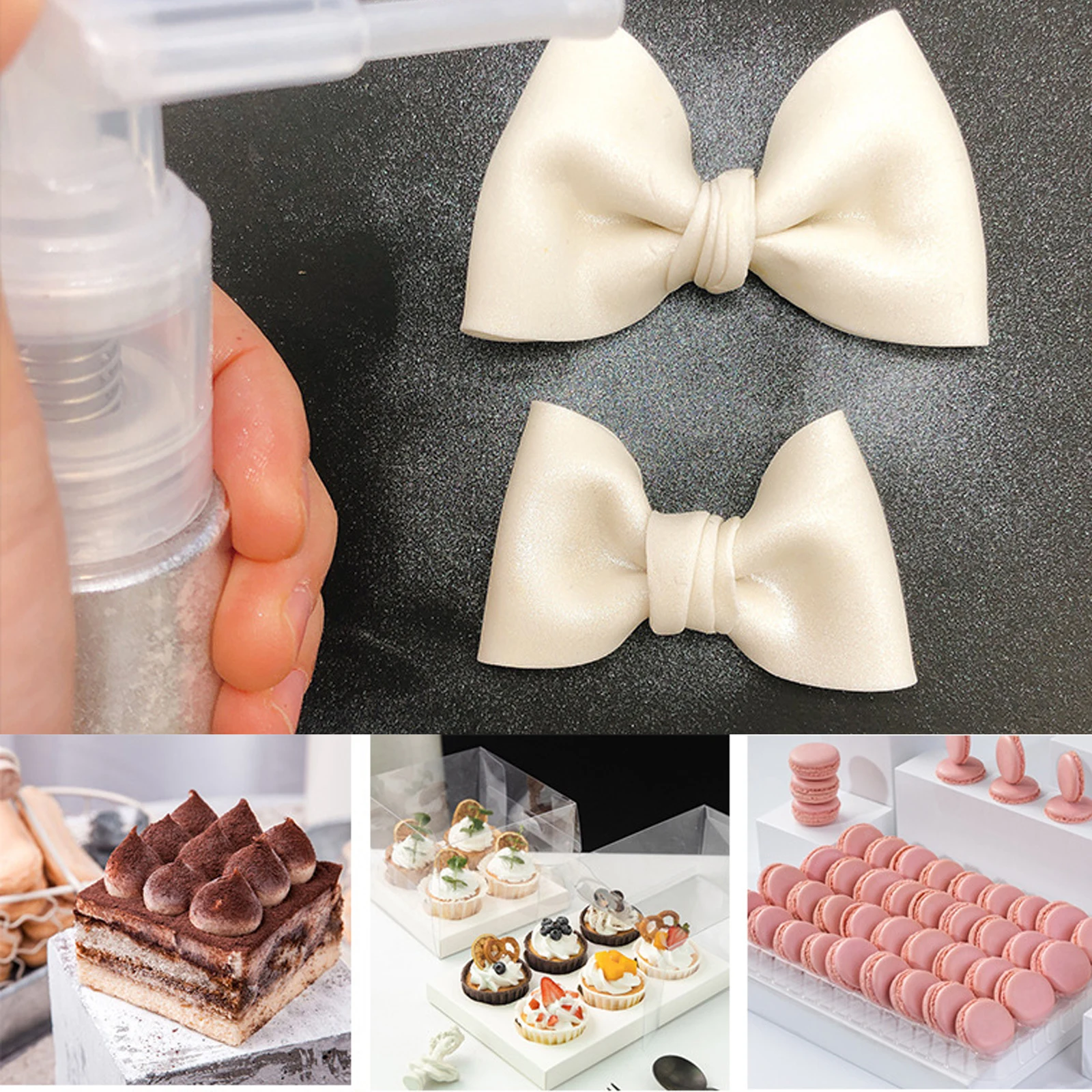 14ML/35ML Glitter Duster Spray Bottle Empty Refillable Portable Dry Powder Spray Bottles For Cake Decorating Fondant Baking Tool