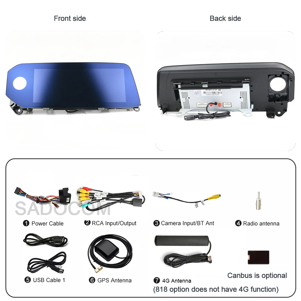 CarPlay 12,3 "Android 13 Radio de coche Multimedia GPS estéreo reproductor de navegación para coche para Lexus ES300H ES350H ES300 ES330 ES350 2022 6