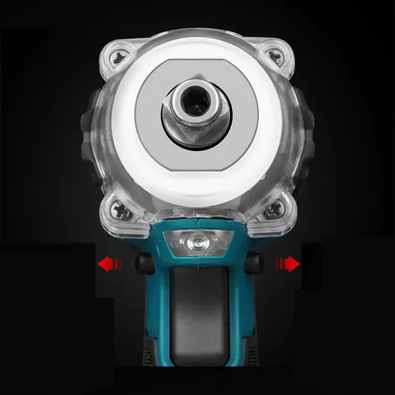 Electric Impact Wrench Brushless Motor Strong Torque 30000Amh Li-ion Battery LED Light Cordless Wrench Impact for Car Tires Tool 2