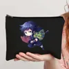Anime Demon Slayer Gifts Tanijro Giyuu Kimetsu Nezuko Canvas Cosmetic Makeup Toilet Storage Card Bag Pencil Case Zipper Pouch 3