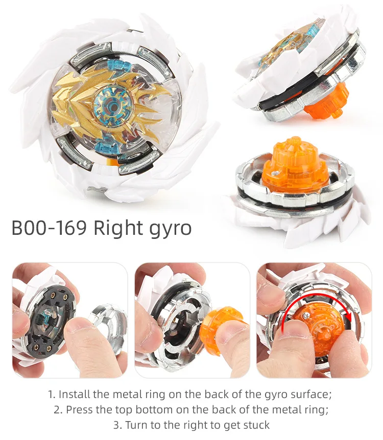 Burst Surge GT Metal Fusion Toys Gyro Launchers Toupie Metal Tops Fafnir Burst Spinning Bey Blades Toys