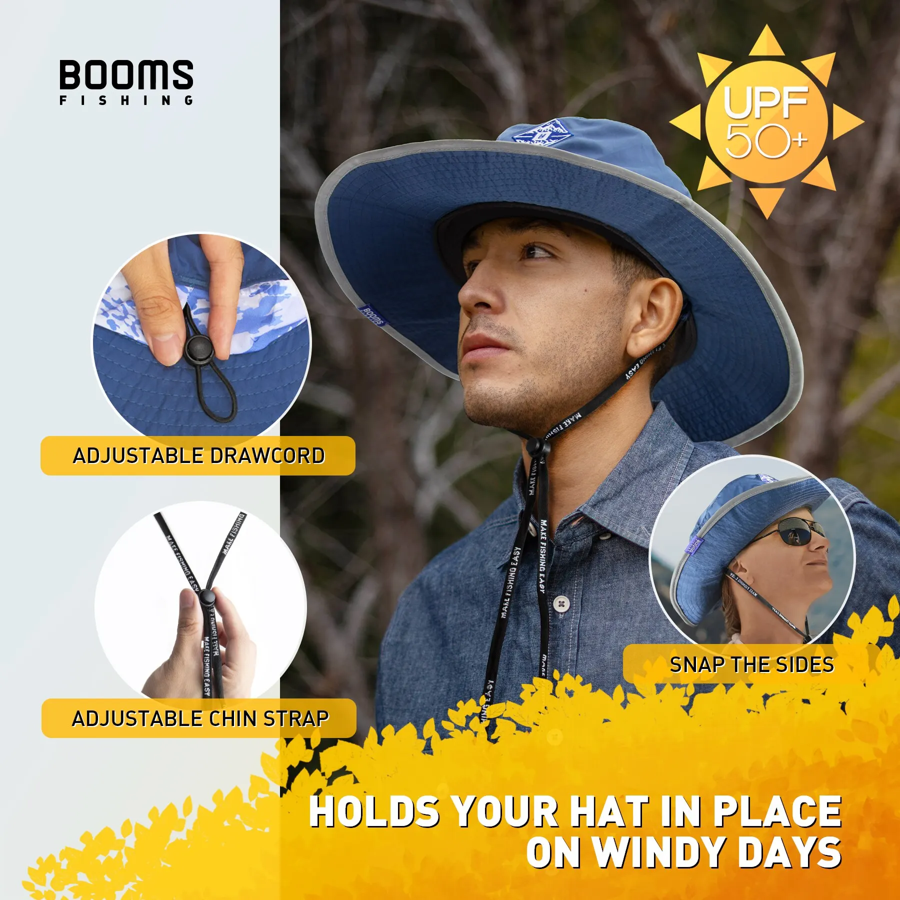 Men Outdoor Sun Protection Fisherman Foldable Bucket Hat Double Faced Cap Gear Hat Sun Trucker Hat Sailing Trucker Hat Wide Brimmed Hat Men Wood Hat