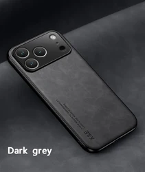 Premium Ultra - Thin Leather Case with Silky Soft Touch Finish - iPhone 12 Mini (Dark Gray)