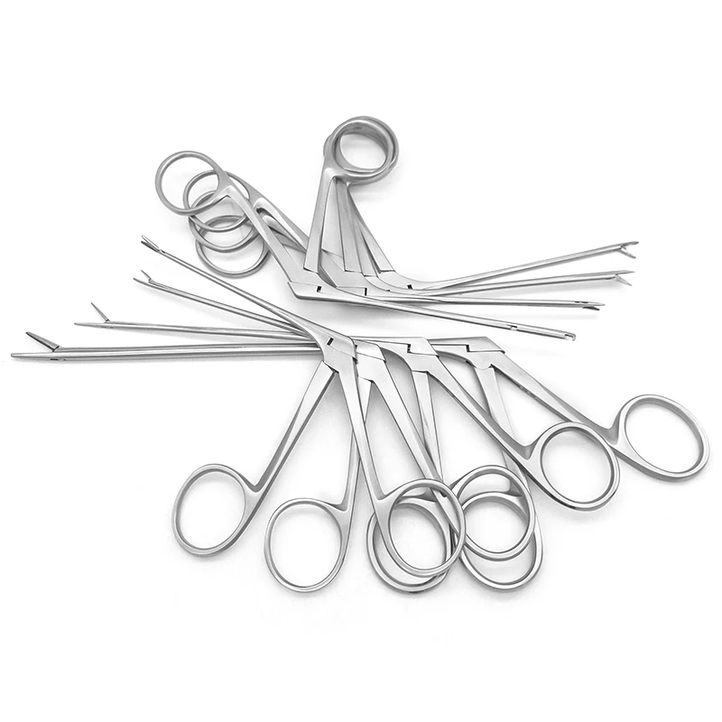 Pince à cueillette d'oreille moyenne, microforceps d'oreille, pince à ceradorclip