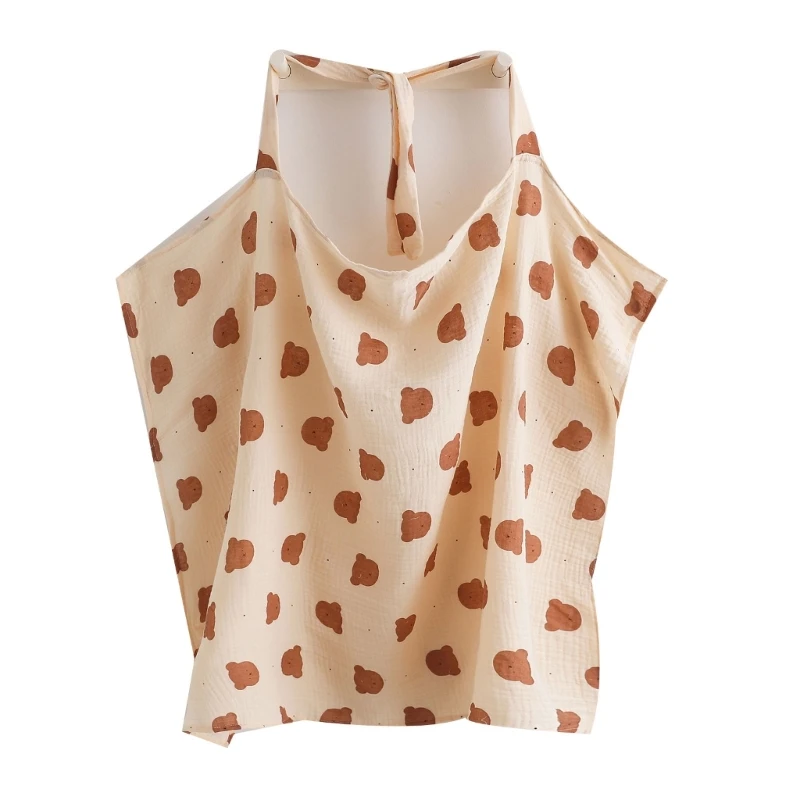 Muslin Breastfeeding Cover Soft Breathable Privacy Apron Cotton