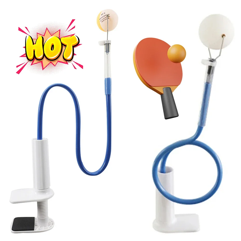 Table Tennis Trainer Ping Pong Training Robot Rapid Rebound with Table Clamp