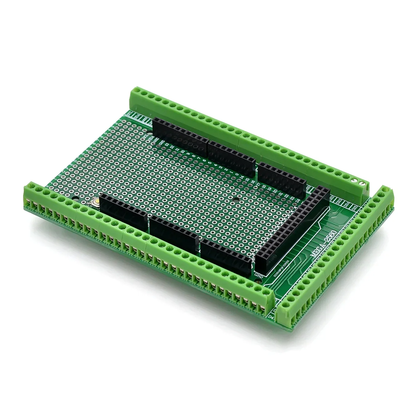 Compatibile Con Mega2560 Kit Scheda Di Schermatura Per Morsettiera A Vite Prototipo Pcb A Doppio Lato Per Arduino Mega 2560 R3