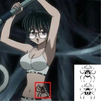 Luna Store Anime Hunter X Hunter Temporary Tattoos Shizuku Spider 8 Big Size Tattoo Body Art Waterproof Fake Tatoo Sticker 1