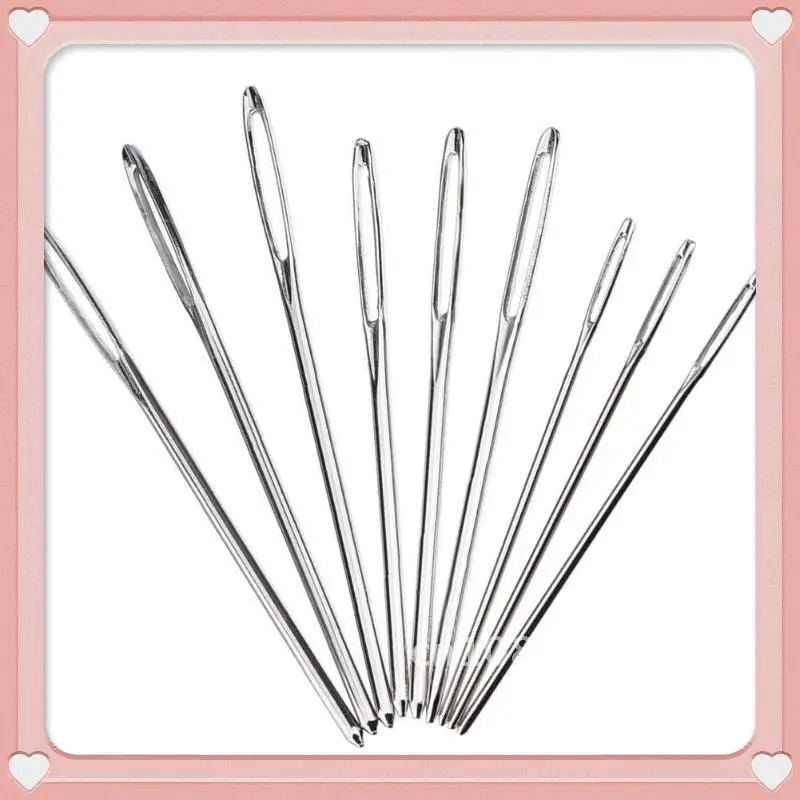 

9 PCS Large Eye Blunt Sewing Needles Cross Stitch Knitting Needle Handmade Leather Embroidery Thread Needle Sewing Accessories