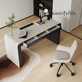 C bureau minimaliste moderne avancé bureau d'étude à domicile minimaliste italien salon lumière bureau d'ordinateur de luxe