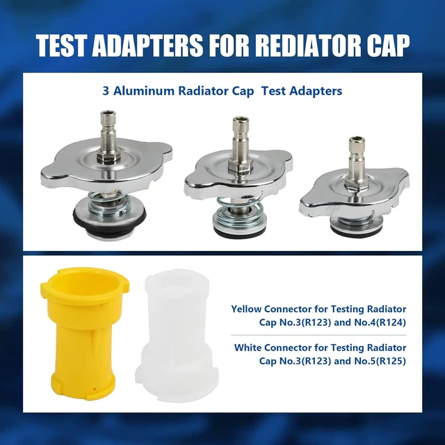 Kit Test Pressione Radiatore KATSU 15 Pezzi - Tester Perdite Per Auto