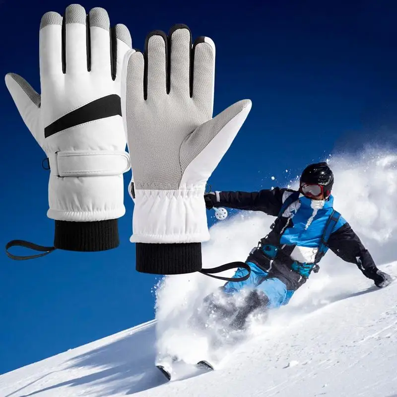 Gants de Ski pour moto, imperméables, polaire, écran tactile, thermique,  Snowboard, pour homme et femme, hiver, vélo, randonnée - AliExpress